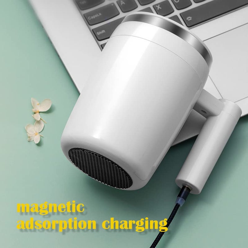 daasigwaa Rechargeable Self Stirring Mug - Magnetic Electric Auto Mixing Stainless Steel Cup for Office/Kitchen/Travel/Home Coffee/Tea/Hot Chocolate/Milk-430 ml/14.5 oz(Pink) - Image 4