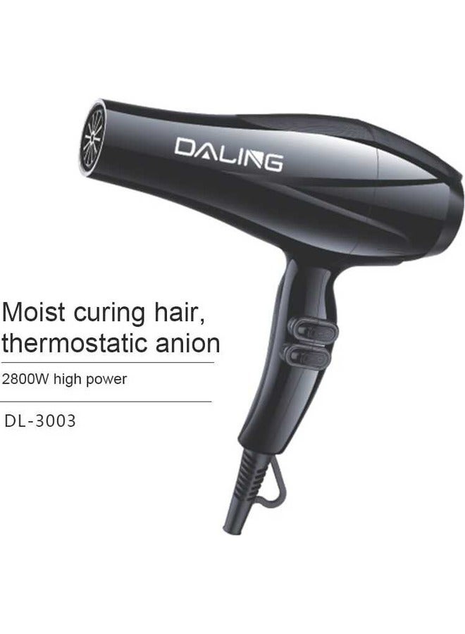 دالينغ مجفف شعر احترافي للعناية بالشعر 2800 واط سريع الجفاف للعناية بالشعر، أسود - Image 2