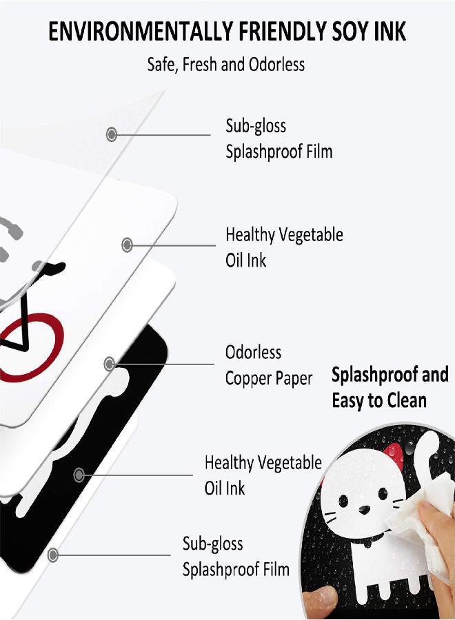 beiens High Contrast Baby Flashcards, Black White Color Newborn Brain Development Toys, Visual Stimulation Learning Activity Cards, Educational Infants Gift (Black White Color(for 3-6 Months)) - Image 3