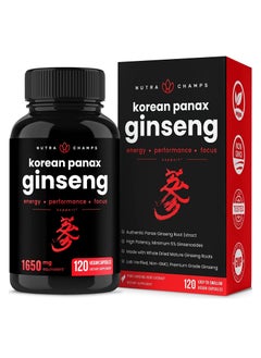 NutraChamps NutraChamps Korean Panax Ginseng Capsules - 120ct  - Image 1