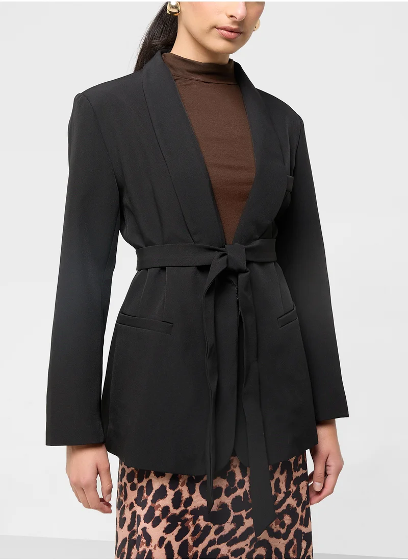 ELLA Belted Blazer