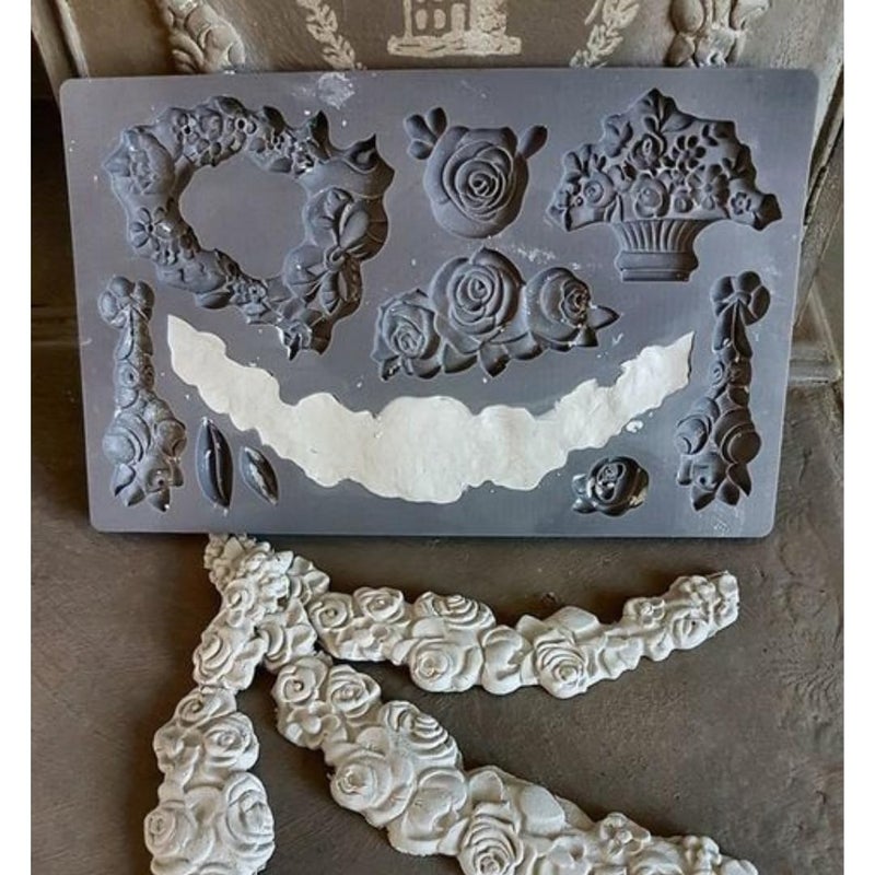 Skytail 10 Cavity EuropeanStyle Rose Pattern Fondant Silicone Mould Vintage Frame Style Design Cake Border Decoration Chocolate Candy Jelly Sugarcraft Gumpaste Cupcake Topper Resin Clay Crafting Mold - Image 5