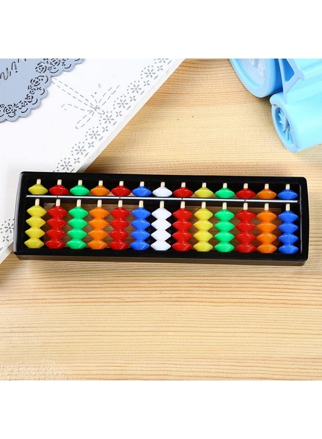 Toyvian 2pcs 13 Digits Rod Abacus Plastic Abacus Toy Calculating Tool Math Teaching for ( Assorted Color ) - Image 3
