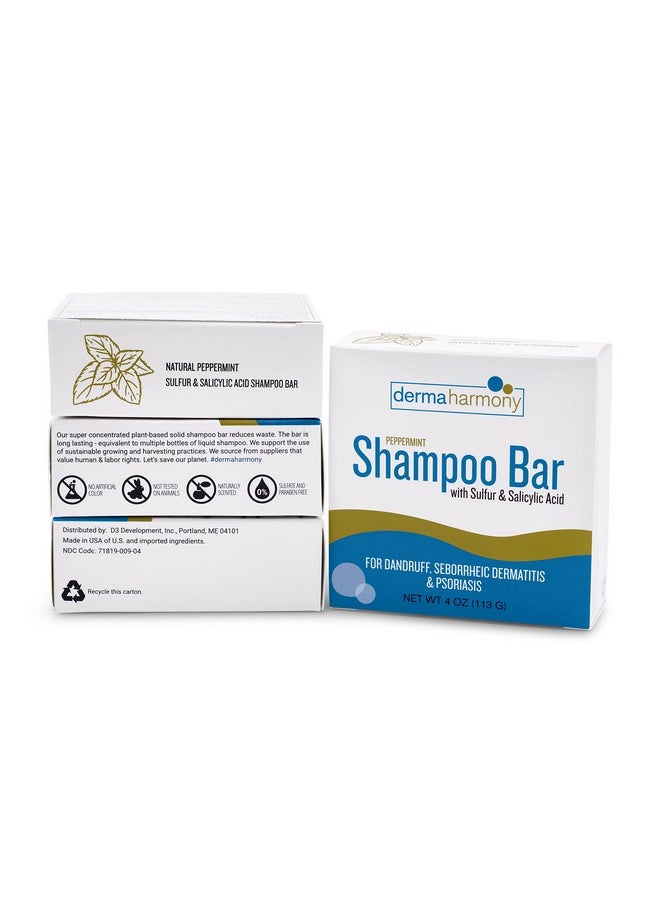 Dermaharmony - 5% Sulfur 2% Salicylic Acid Shampoo Bar For Dandruff (4 Oz) - Image 1