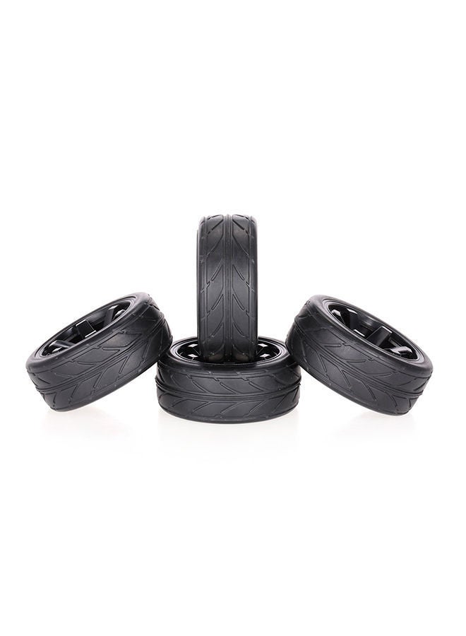 NIBEMINENT 4-Piece Off-Road Car Wheel Rim & Tire For 1/10 HSP HPI TAMIYA Traxxas Redcat RC  - Image 2