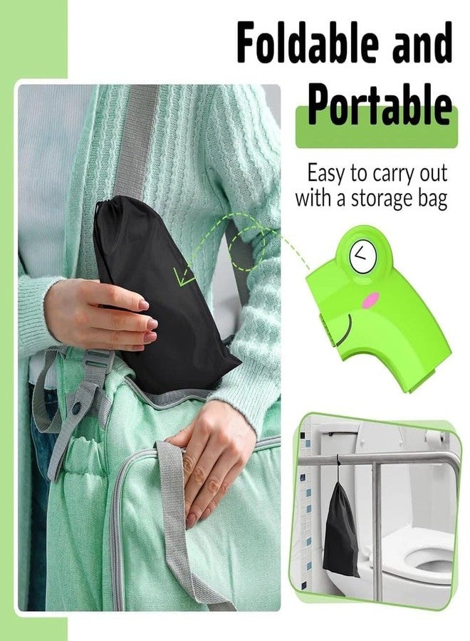 ISTORE Portable Foldable Toddler Potty Seat for Toilet Training | Baby Toilet Trainer Seat 2–5 Years | Non-Slip Anti-Germ Design | Compact Travel Potty Seat with Carry Bag for Boys & Girls - Image 3