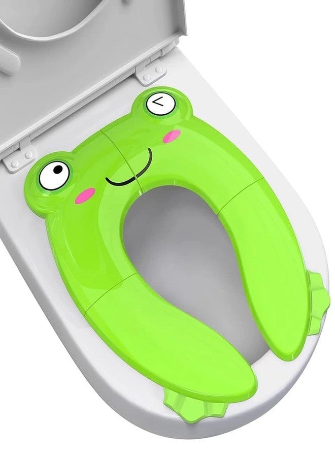 ISTORE Portable Foldable Toddler Potty Seat for Toilet Training | Baby Toilet Trainer Seat 2–5 Years | Non-Slip Anti-Germ Design | Compact Travel Potty Seat with Carry Bag for Boys & Girls - Image 1