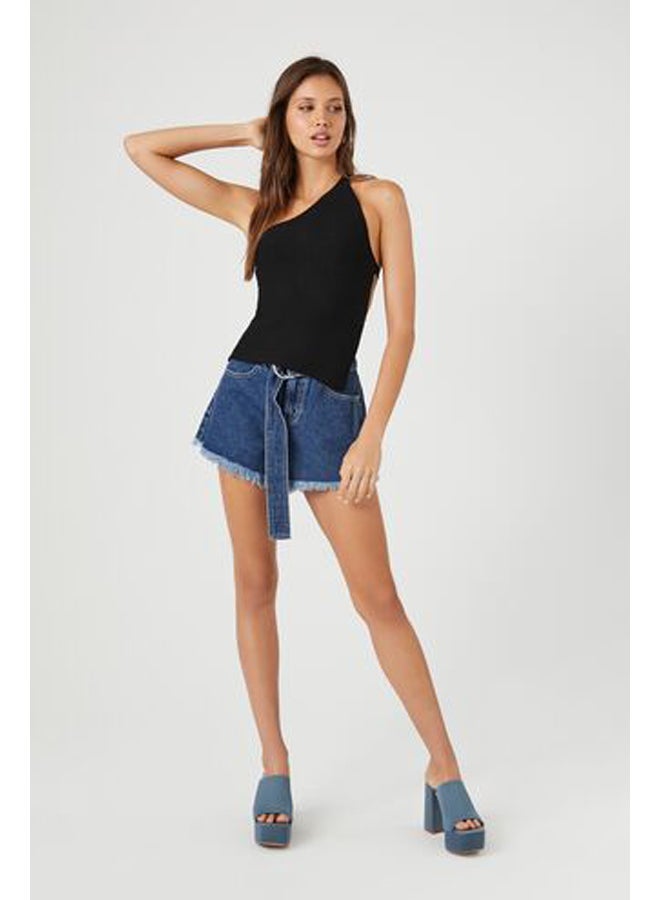 FOREVER 21 بلوزة محبوكة بكتف واحد - Image 4