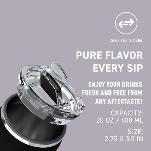 Asobu 20oz Coffee Mug XL SpillProof DoubleWall VacuumInsulated Stainless Steel Keeps Flavors True Tumbler with Coffee Sip Lid for Hot Cold Drinks - Image 3