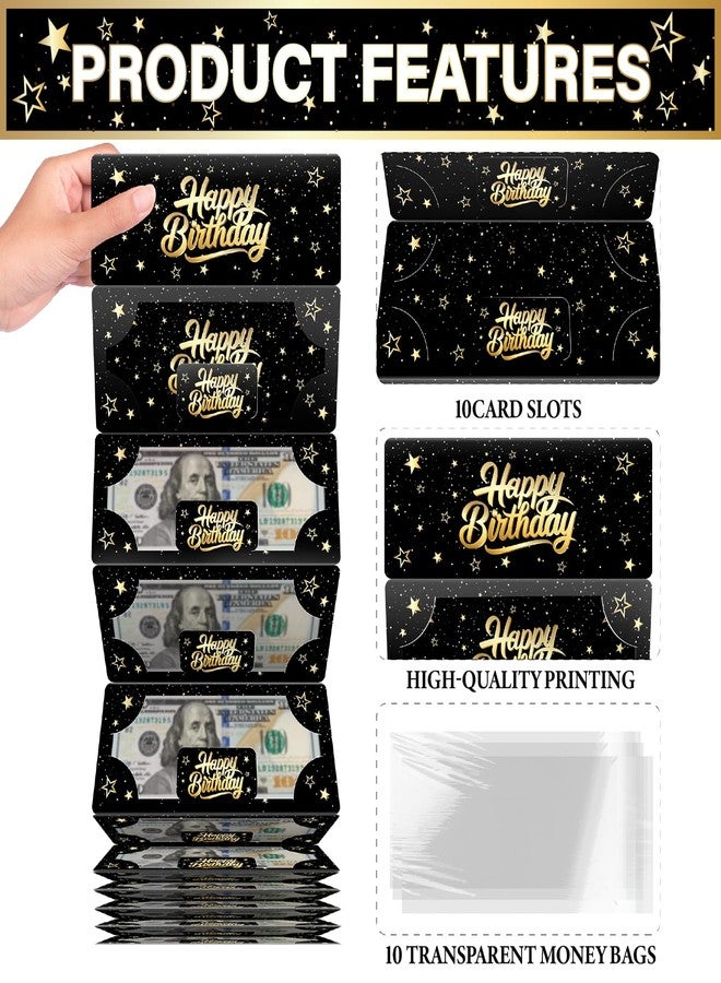 Linelglobal Birthday Money Envelope for Cash Gift Holder with Greeting Card for Boy Girl Women Men Surprise Gift Idea with Clear Plastic Bag - Image 3