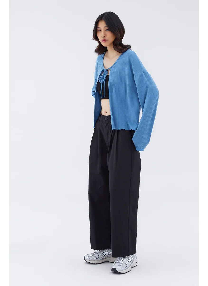 The Editor's Market Osmo Front Tie Cardigan