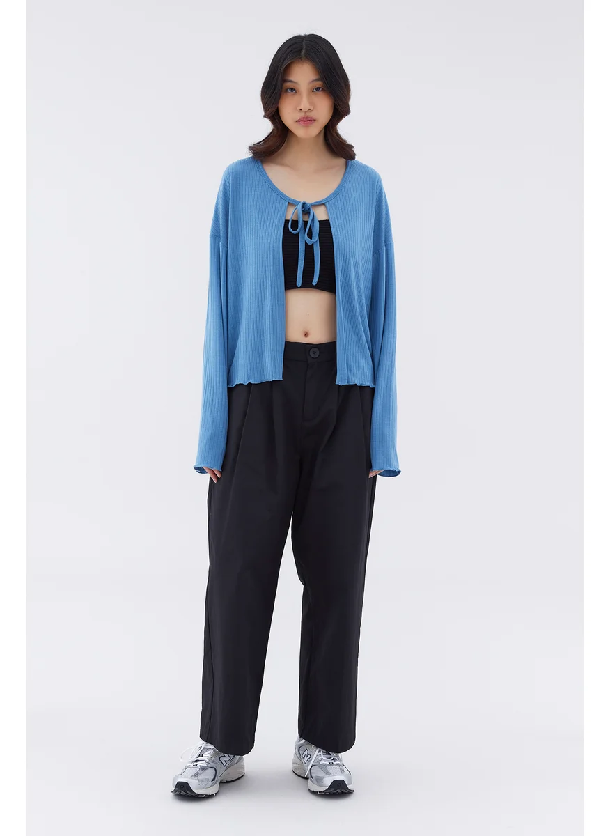 The Editor's Market Osmo Front Tie Cardigan