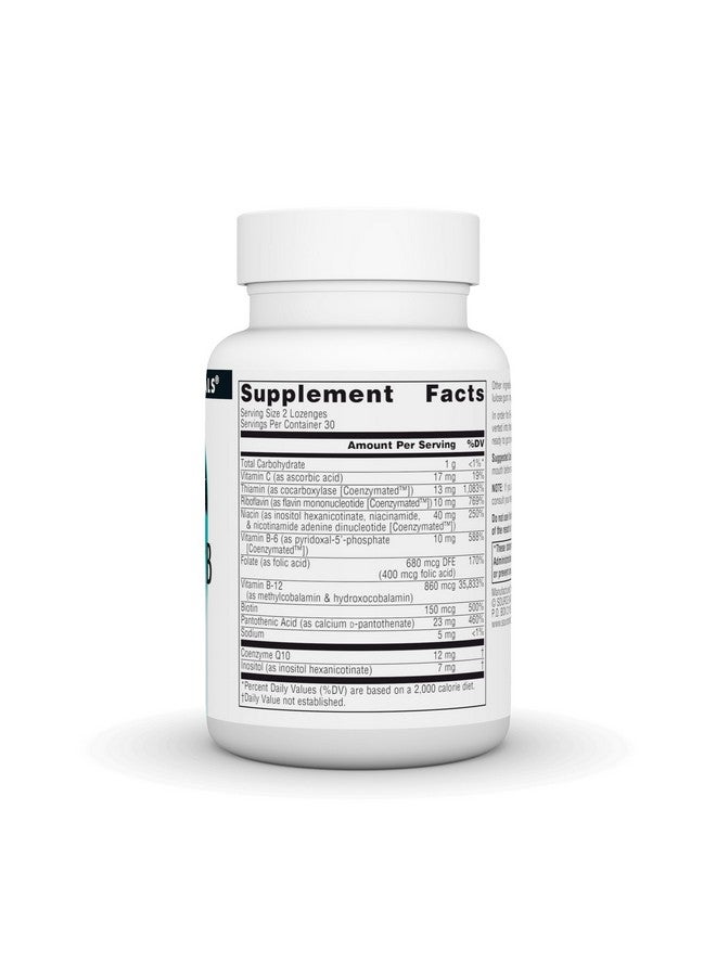 سورس ناتشورالز Source Naturals Coenzymate B Complex - نكهة البرتقال التي تذوب في الفم - فيتامينات ب - 60 قرص استحلاب - Image 2
