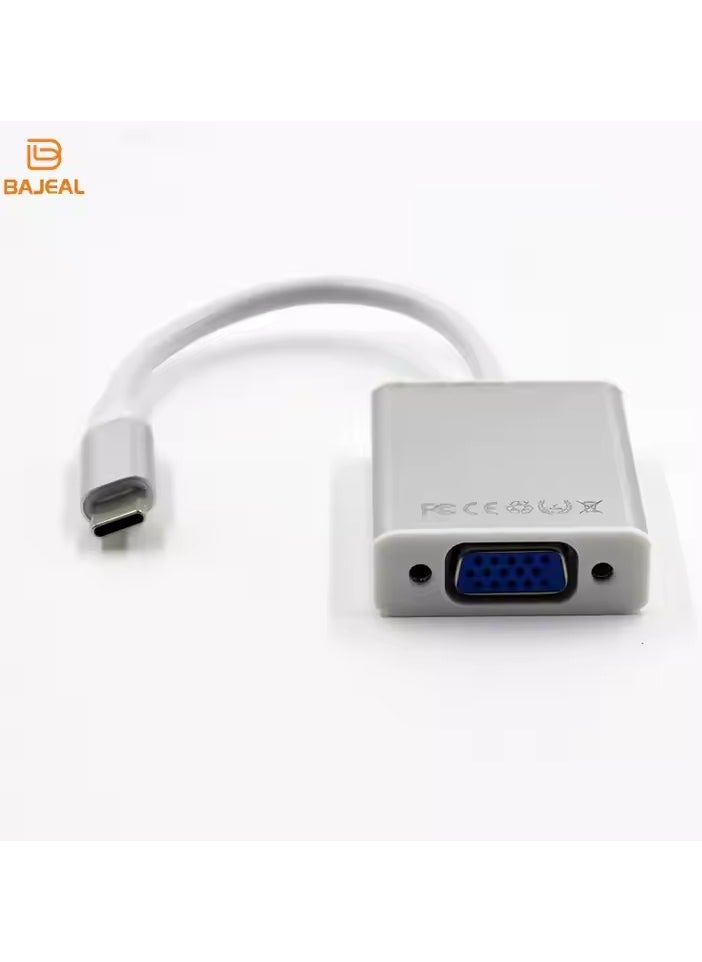 Generic Type C to VGA Adapter Silver  - Image 1