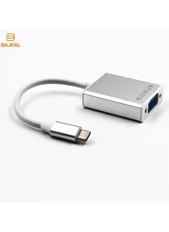 Generic Type C to VGA Adapter Silver  - Image 2