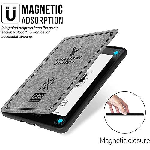 MOCA Kindle Paperwhite 11th Generation Cover 6.8 Inch 2021 Release Smart Flip Case Auto Sleep Wake Slim Lightweight Protective eReader Magnetic Front Cover Case (Grey) - Image 5