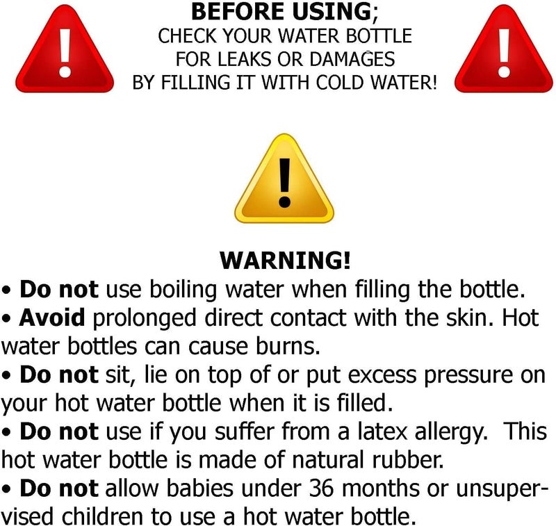HWB Hot Water Bag-Hot pack for Pain Relief, Hot Water Bottle,Cold and Hot Pack with velvet cover, Hot Water Bottles for Pain and Other Cramps, Menstrual pain Relief Therapy.(Assorted colors) - Image 5