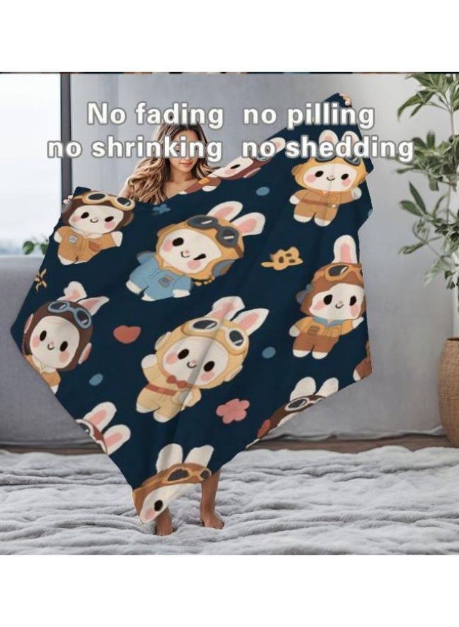 عام بطانية رقيقة من الفانيلا الكرتونية للأطفال والرضع (دافئة ومريحة، ومناسبة للنوم والألعاب) 70 سم * 100 سم - Image 3