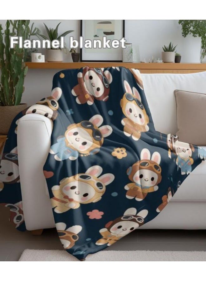 عام بطانية رقيقة من الفانيلا الكرتونية للأطفال والرضع (دافئة ومريحة، ومناسبة للنوم والألعاب) 70 سم * 100 سم - Image 5