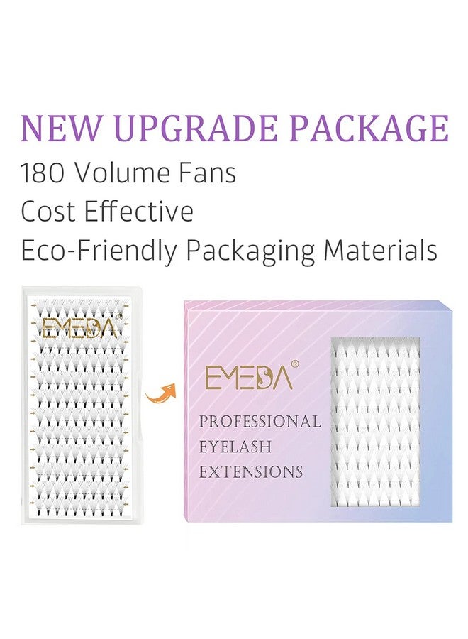 إيميدا 180 مروحة من وصلات الرموش المصنوعة مسبقًا، قاعدة رفيعة 10D ثابتة على شكل D مجعدة، قاعدة مدببة، وصلات رموش مصنوعة مسبقًا، وصلات رموش كثيفة مسبقة الصنع (10D 0.07 D 814 مم) - Image 4