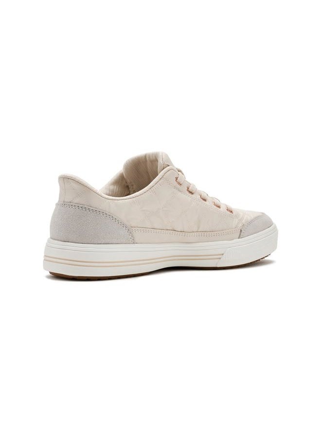 SKECHERS حذاء رياضي نسائي بأرشي فيت أركيد-كادل ستيبس بدون استخدام اليدين، أبيض فاتح، 9.5 عريض - Image 3