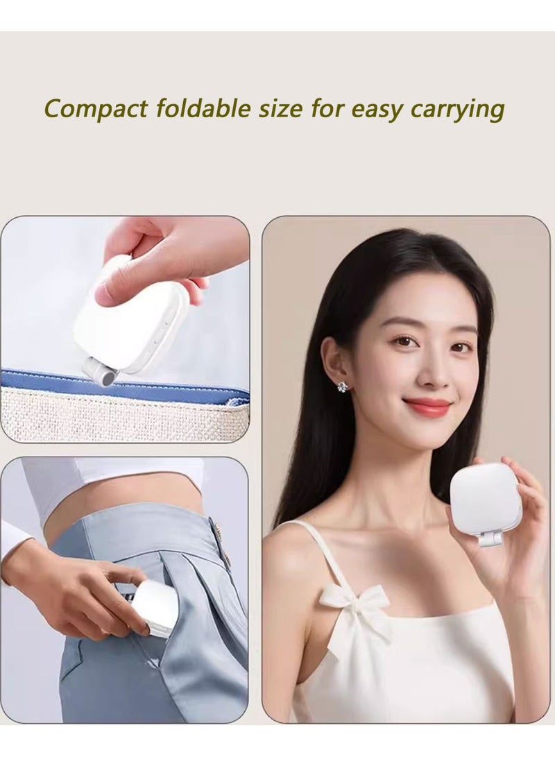 Magnetic Phone Light with Mirror, Portable Pocket LED Selfie Fill Light, Rechargeable Foldable Mini Light for Selfie, Live Streaming, Makeup, Vlog, Photography, Video Recording - Image 4