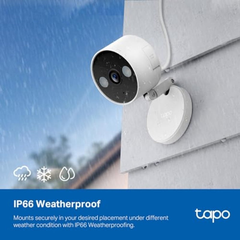 كاميرا مراقبة TP-Link 2K QHD، داخلية/خارجية، 𝟮𝟬𝟮𝟰 𝗣𝗖𝗠𝗮𝗴 𝗘𝗱𝗶𝘁𝗼𝗿'𝘀 𝗖𝗵𝗼𝗶𝗰𝗲، رؤية ليلية ملونة، مجانية اكتشاف الأشخاص/الحيوانات الأليفة/المركبات، وضع الأشعة تحت الحمراء غير المرئي، تخزين SD، C120 - Image 5