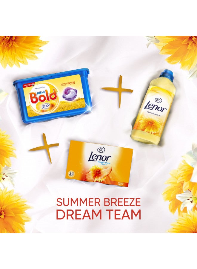 Lenor Tumble Dryer Sheets 34 Sheets Summer Breeze - Image 4