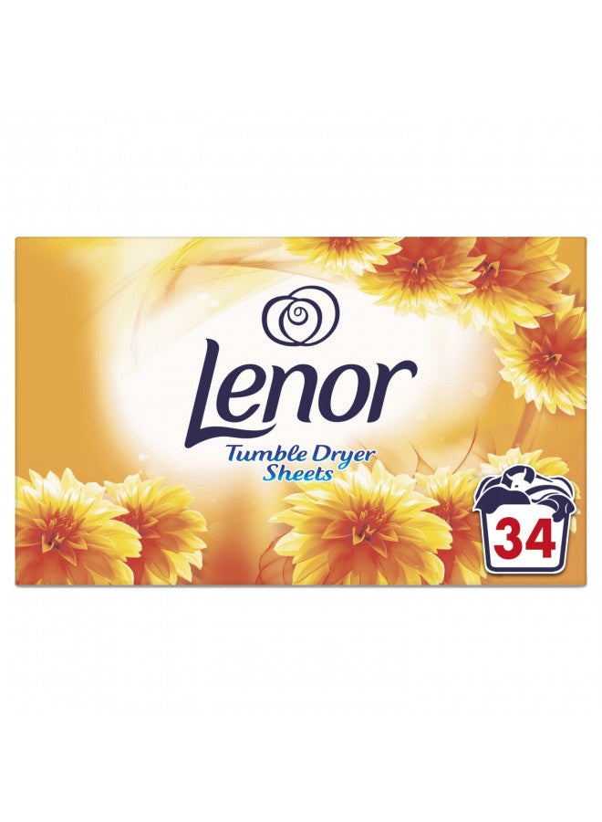 Lenor Tumble Dryer Sheets 34 Sheets Summer Breeze - Image 1