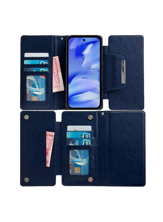 اس-توب جراب هاتف جلدي متعدد الوظائف مزود بمحفظة لـ 7 بطاقات لهاتف Google Pixel 9a - Image 3