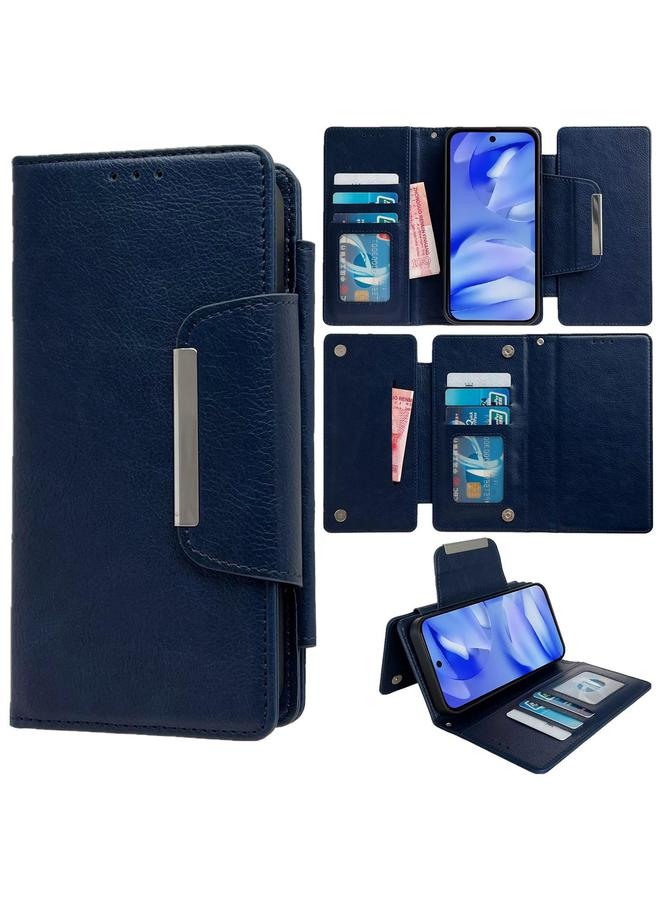 اس-توب جراب هاتف جلدي متعدد الوظائف مزود بمحفظة لـ 7 بطاقات لهاتف Google Pixel 9a - Image 1