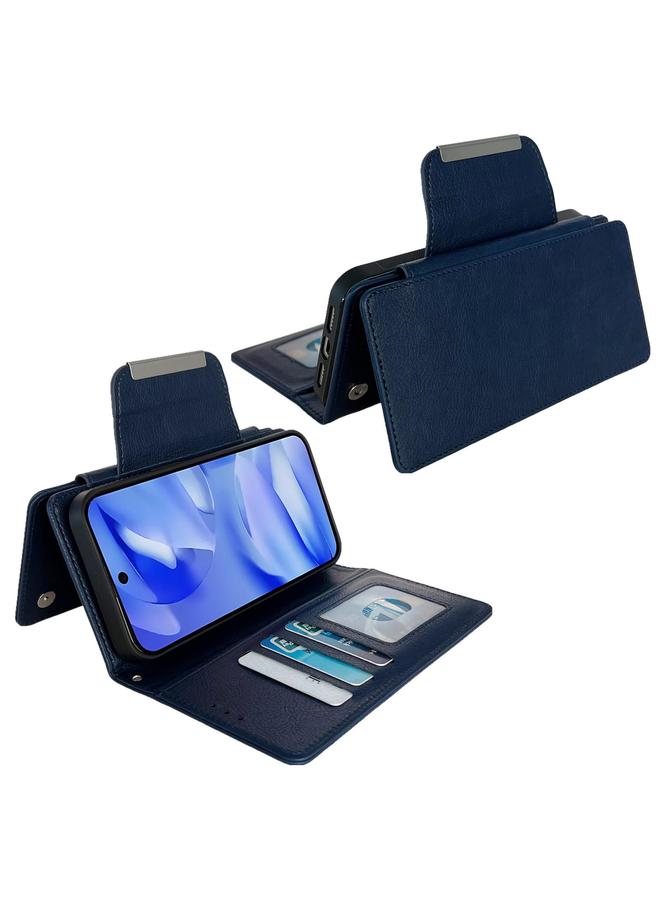 اس-توب جراب هاتف جلدي متعدد الوظائف مزود بمحفظة لـ 7 بطاقات لهاتف Google Pixel 9a - Image 4