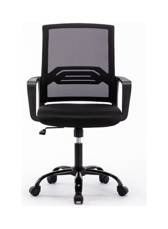 Blitzed Swivel Rolling Lumbar Support Office Chair Black 125x68x77cm - Image 1