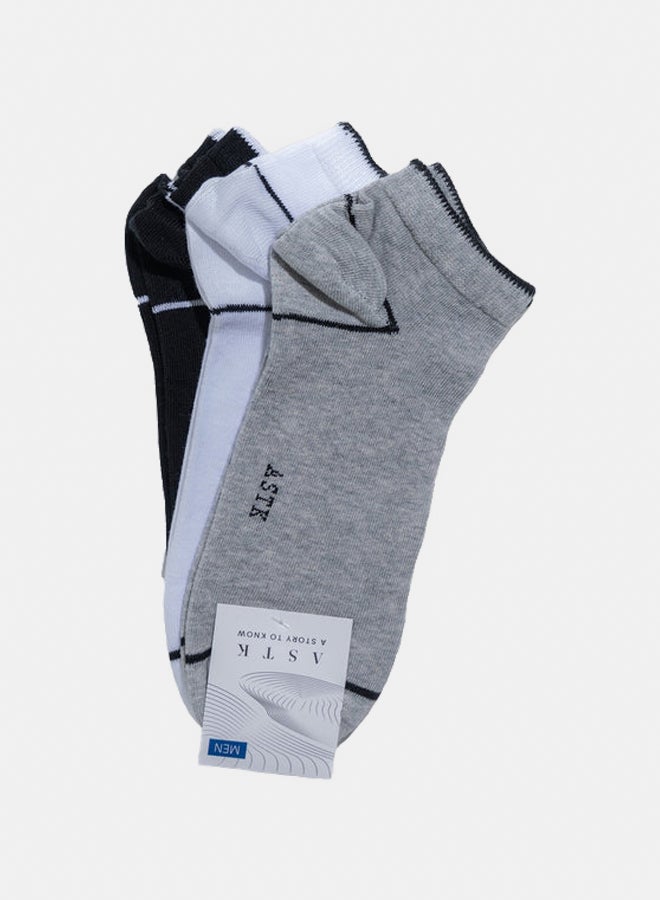 ASTK Pack of 3 Ankle socks in Light weight