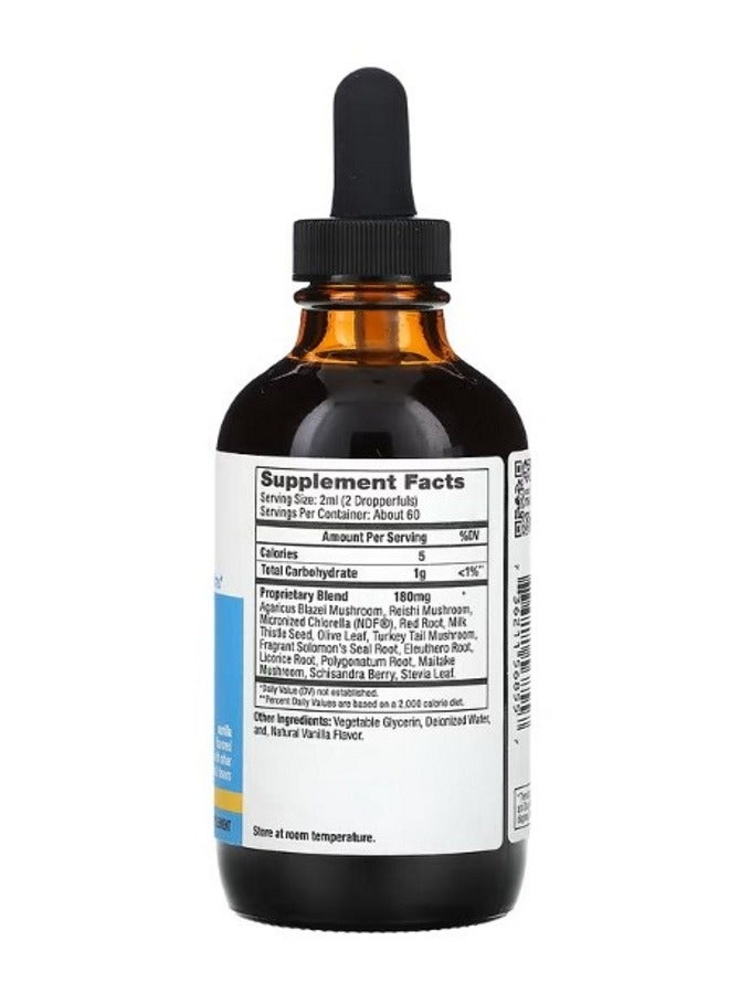 BIORAY Kids NDF Calm Naturopathic Herbal Drops Vanilla 4 fl oz 118 ml - Image 2