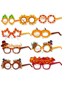 HOWAF 27 Pack Thanksgiving Party Turkey Glasses Paper Glasses Funny Thanksgiving Fancy Dress Photo Booth Props For Kids Adults Thanksgiving Day Party Favor Accessories Creative Decoration  - Image 1