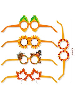 HOWAF 27 Pack Thanksgiving Party Turkey Glasses Paper Glasses Funny Thanksgiving Fancy Dress Photo Booth Props For Kids Adults Thanksgiving Day Party Favor Accessories Creative Decoration  - Image 2