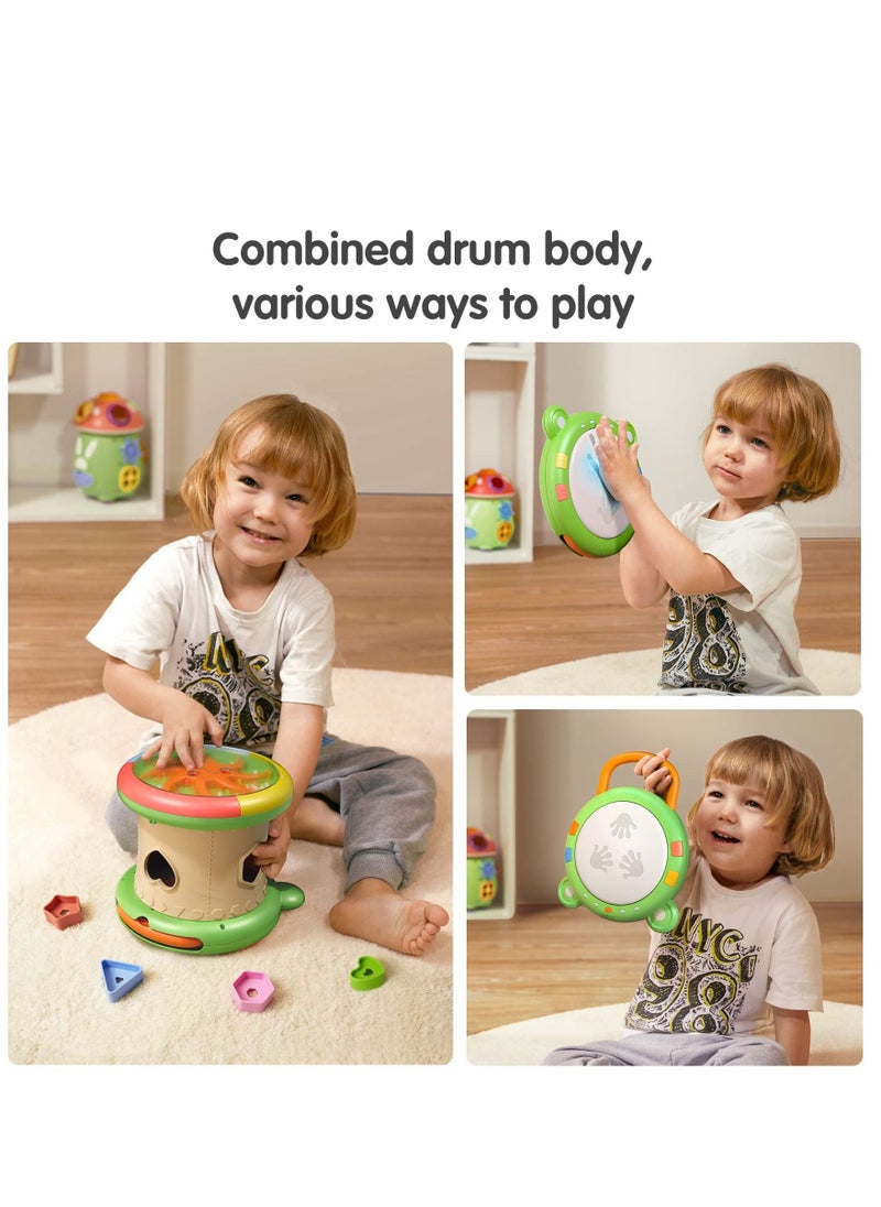 Y&D Baby Musical Electronic Drum Toy, 3-in-1 Activity Cube Toys, Instrument and Sensory Toy Gift for Toddlers, Boys, Girls, 6-12 Months Up  - Image 5