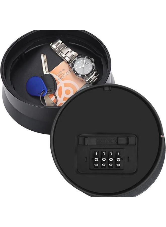 Red Wall Mounted Combination Lock Box Hidden Key Storage Secure Code Organizer For Money And Cards - Image 3