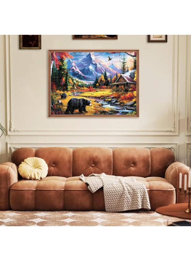 بازل مكون من 1000 قطعة حول مناظر الطبيعة لجبل الدب - استمتع بعجائب الطبيعة - Image 4