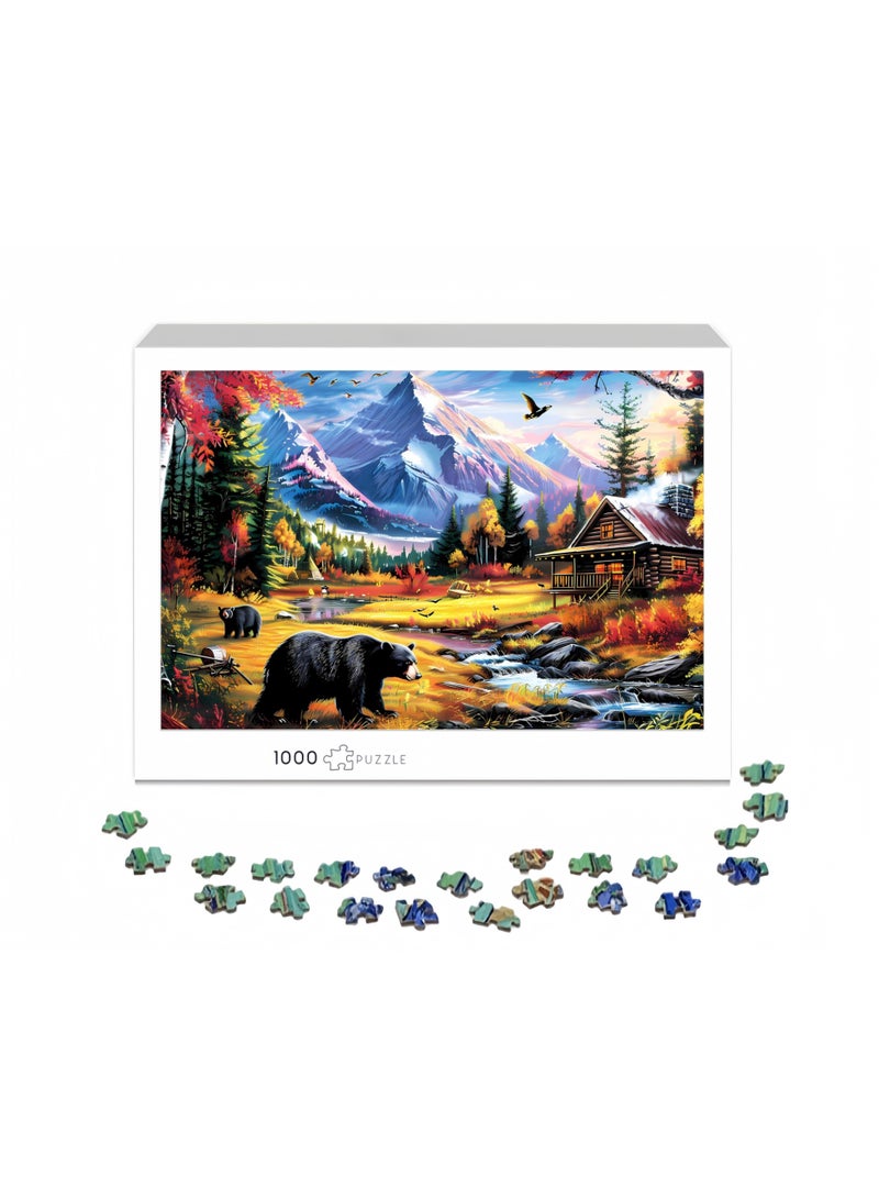 بازل مكون من 1000 قطعة حول مناظر الطبيعة لجبل الدب - استمتع بعجائب الطبيعة - Image 2