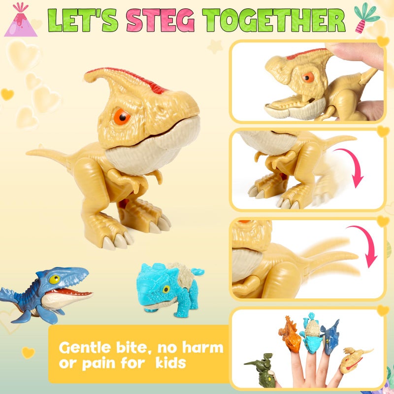 ShyLizard 24 Pack Valentines Day Cards for Kids with Dinosaur Toys, Valentines Cards for Kids School Classroom Bulk Valentines Gifts Exchange, Valentines Day Dinosaur Toys for Kids Girls - Image 4
