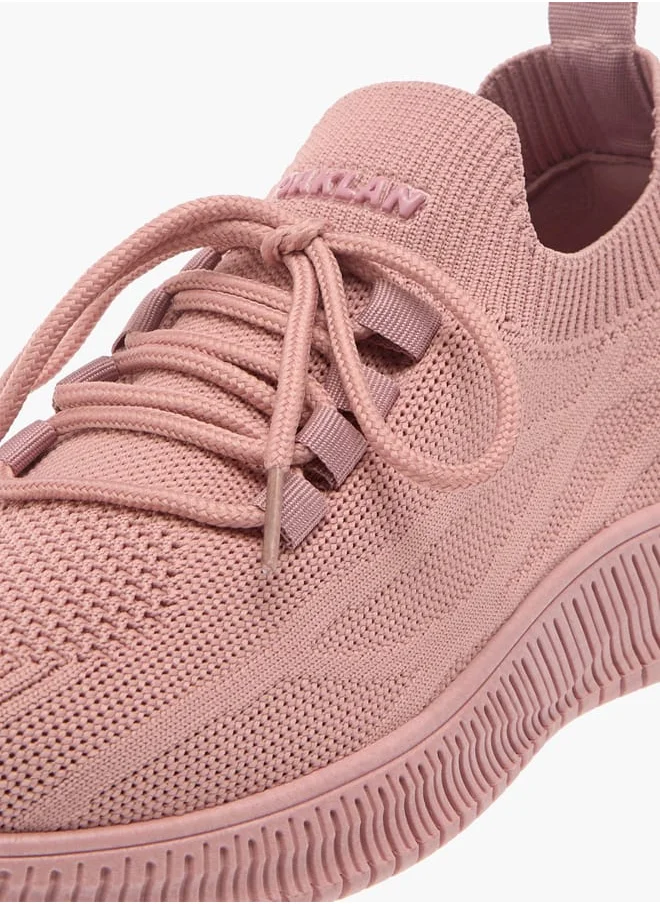 Oaklan by Shoexpress Women's Textured Sneakers with Lace-Up Closure
