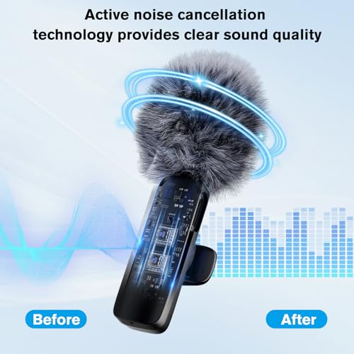 voijump Professional Wireless Microphone for iPhone,iPad,Android, Lavalier Lapel Mic for Video Recording, Mini Mic Crystal Clear Recording with USB-C for Content Creators Vlog YouTube Tiktok Podcast Interview - Image 3