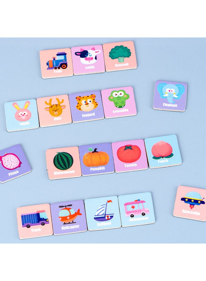 Wooden Magnetic Lianliankan Counter-touch 0.8 Concentration Logical Thinking Training Puzzle Entertainment Children's Toys-Color:Animals - Image 4