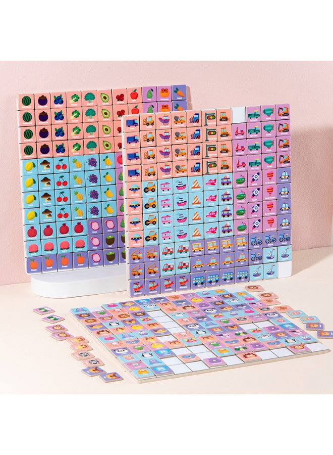 Wooden Magnetic Lianliankan Counter-touch 0.8 Concentration Logical Thinking Training Puzzle Entertainment Children's Toys-Color:Animals - Image 3