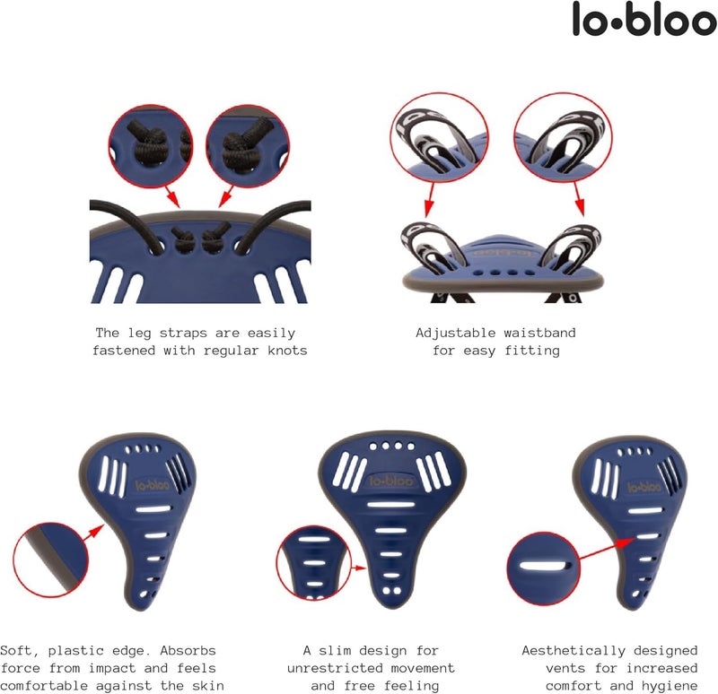 LO.BLOO كوب الحوض الأنثوي المجاني - حماية دقيقة للأداء لرياضات MMA والفنون القتالية والرياضات الكروية والجري وركوب الدراجات | تصميم قفل نحيف، حرية خفيفة الوزن | صنع في السويد - Image 2