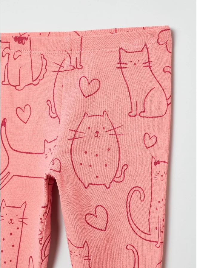 Ovs Two-pack leggings in stretch cotton