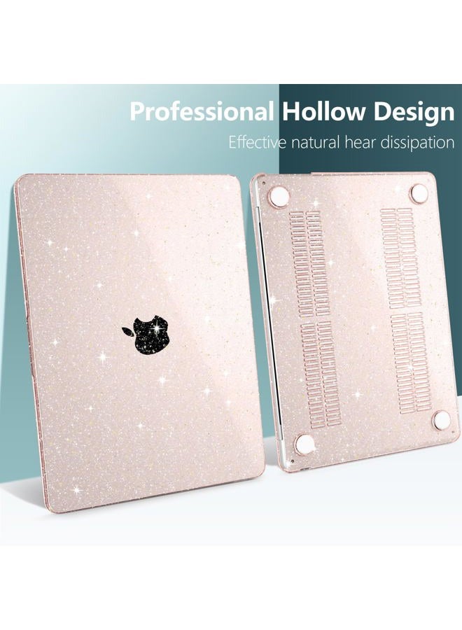 DONGKE Compatible with MacBook Air 13.6 inch Case M4 M3 M2 2025 2024 2023 2022 A3240 A3113 A2681, Glitter Bling Plastic Hard Shell & Keyboard Cover for MacBook Air M4 13 inch Case, Starlight - Image 5