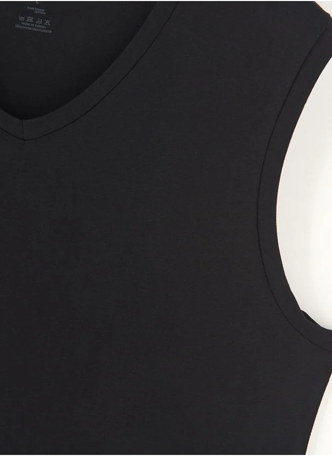 داجي 2 Pack Undershirt V Neck Supreme Underwear